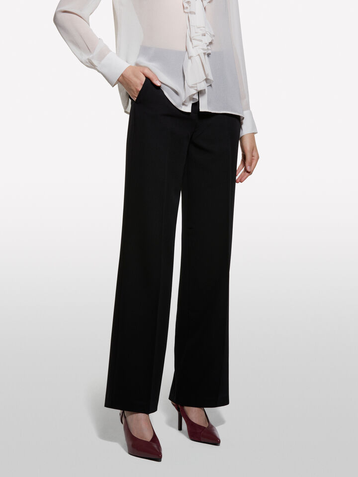 Schwarze Palazzohose - palazzo hosen für damen - Schwarz | Sisley image number 3
